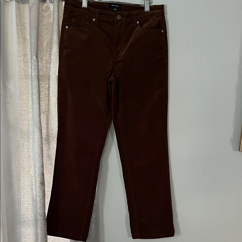 Well Worn Men's Corduroy Pants - Rich Brown NWOT